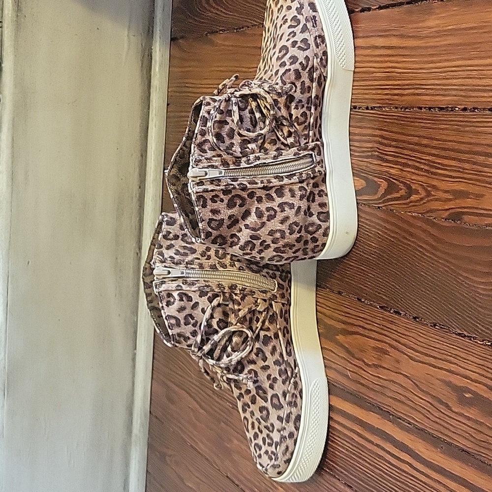 Leopard Print High Platform sneaker - Picture 2 of 2